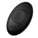 Черная перезаряжаемая вибропуля с пультом ДУ 7см ToyFa RealStick Caliber 983051