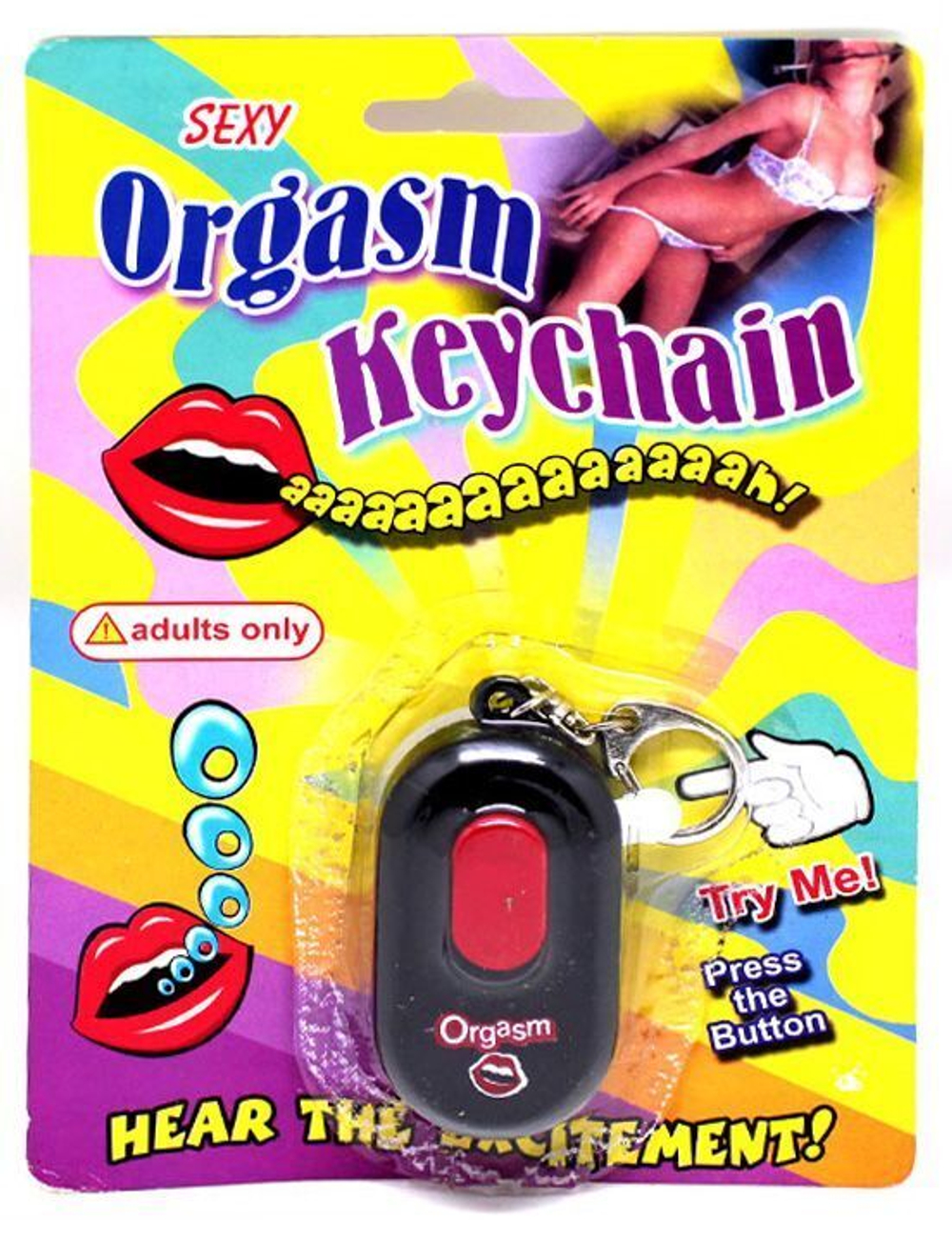 Брелок с эротическими звуками (Цвет: черный)
