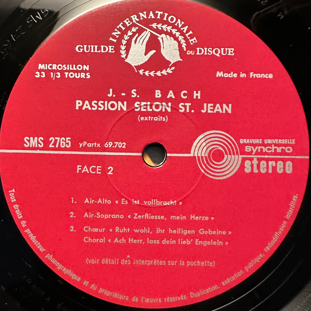 Бах - Страсти по Иоанну (Франция)