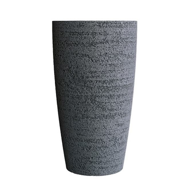 Кашпо Concretika Conus D40 H80 Erosia Gray