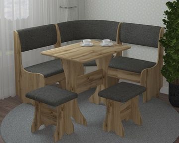 Кухонный уголок КОМПАТТО мягкий SAVANA GREY