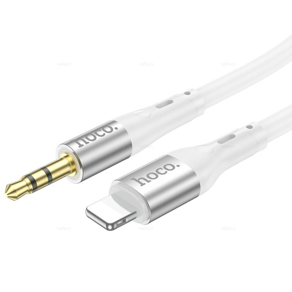Аудио кабель AUX на Lightning Hoco UPA22 (white)