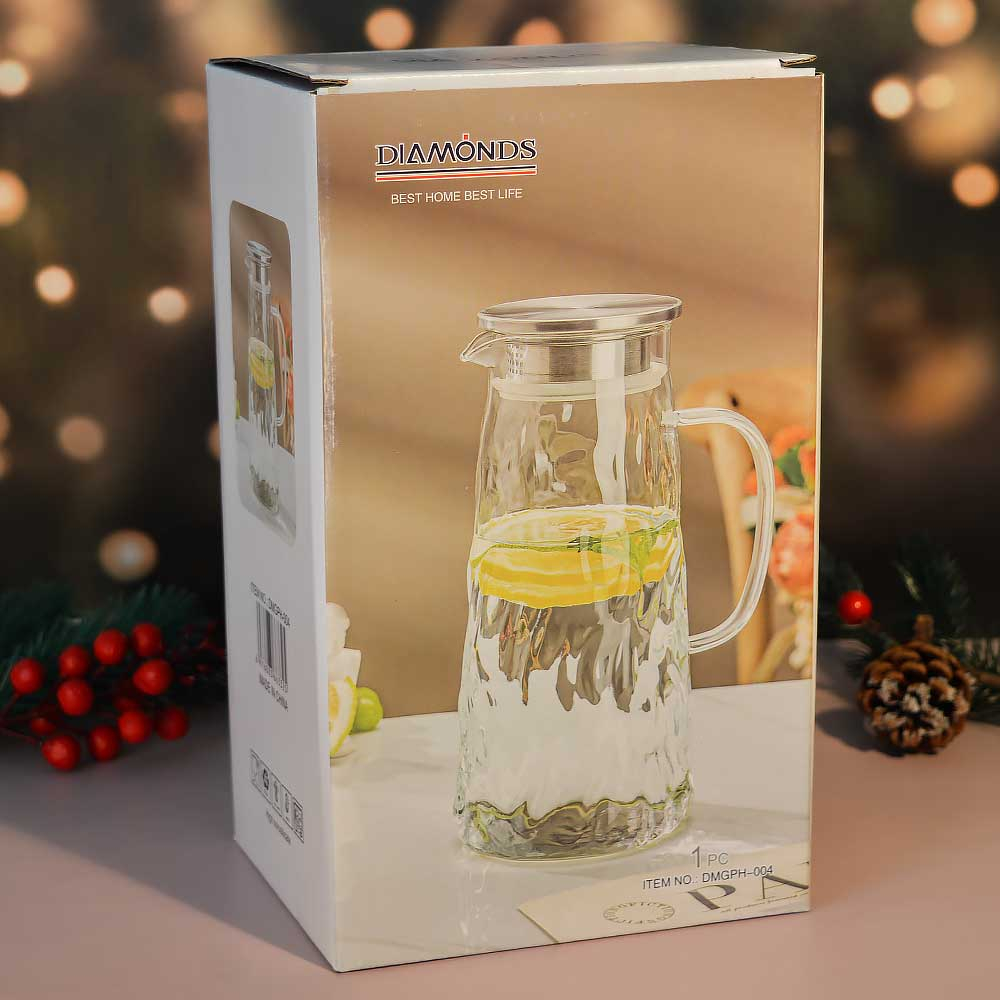 Кувшин с крышкой 1,5л, h24,2см, d10,5см, DMGPH-004