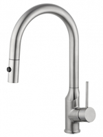 Смеситель для кухни с выдвижным изливом WONZON & WOGHAND, Брашированный никель (WW-A21252-BS)