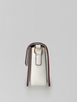 Сумочка 8830 квадратная однотонная с золотой застежкой и длинным ремешком