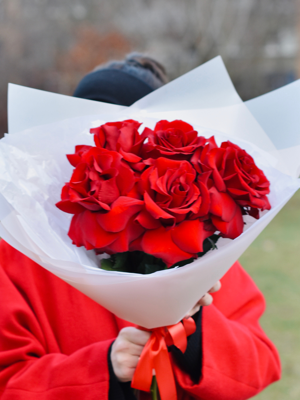 Букет из французских роз сорта Explorer