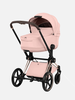 Cybex Priam 5 Style, в цвете Peach Pink (шасси Rose Gold) + автокресло Cybex Cloud T Plus