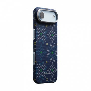 Чехол Pitaka Threads of Winter Ultra-Slim для iPhone 17 Air, синий