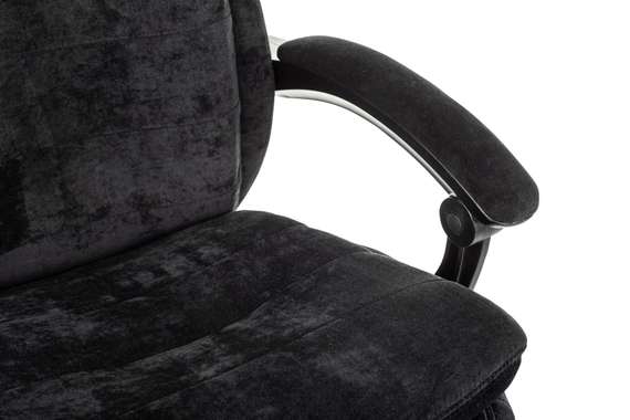 Кресло руководителя Бюрократ T-9950MSG-F Fabric черный Light-20 крестов. пластик подст.для ног