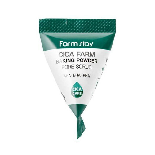 Скраб для лица с центеллой азиатской FarmStay Cica Farm Baking Powder Pore Scrub, 7г