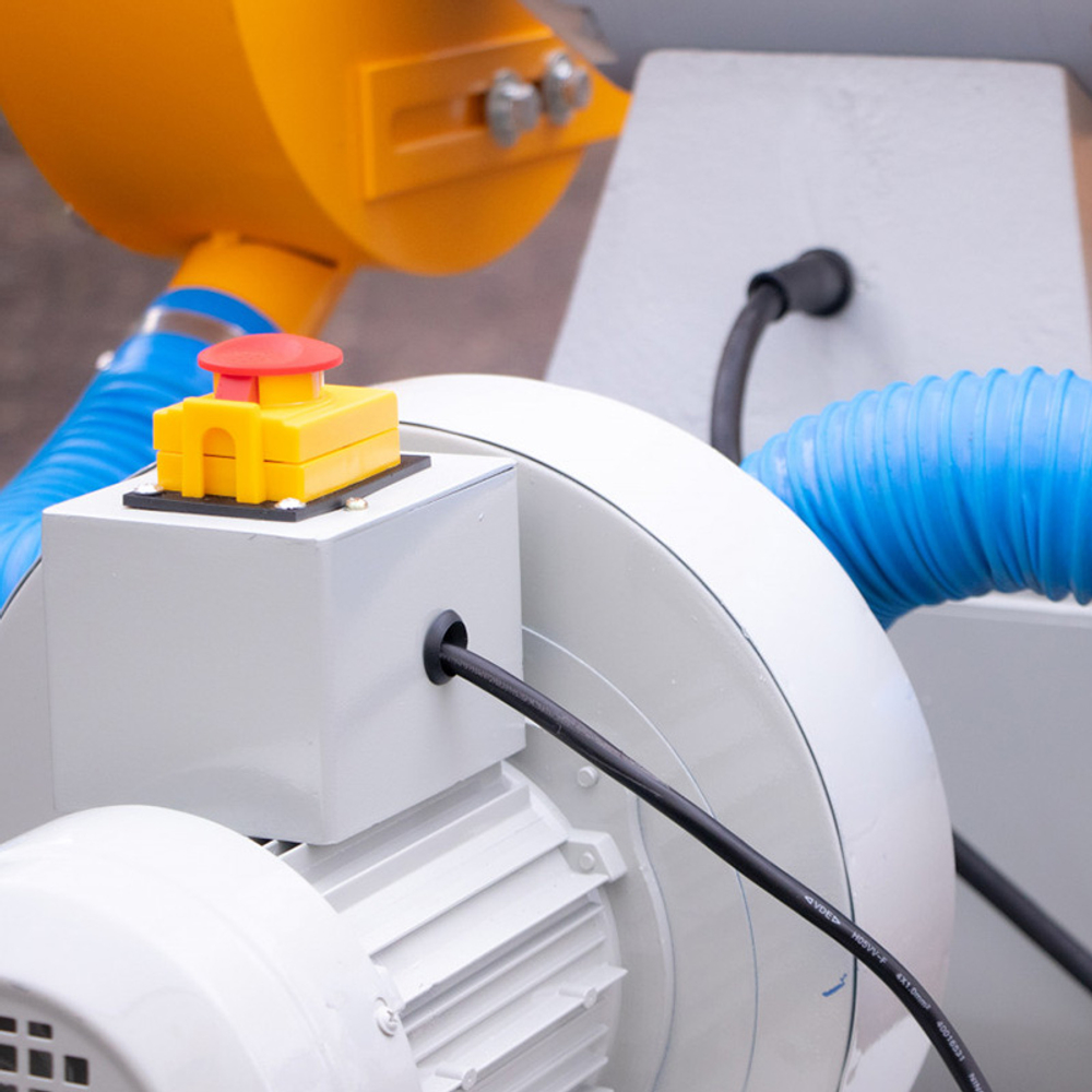 VISPROM BKL-3000, двухдисковый шлифовальный станок с пылесосом