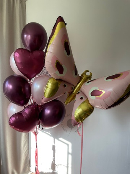 Воздушные шары с бабочкой №8504