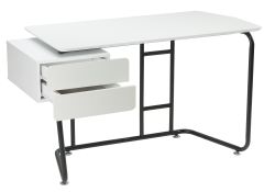 Компьютерный стол Desk 131х58х76 white / black