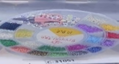 Набор украшений для девочек, в наборе бусины, ножницы, браслет д-17 см, с-31051