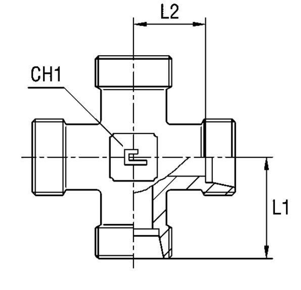 Соединение PX DL22 М30х2 (корпус)