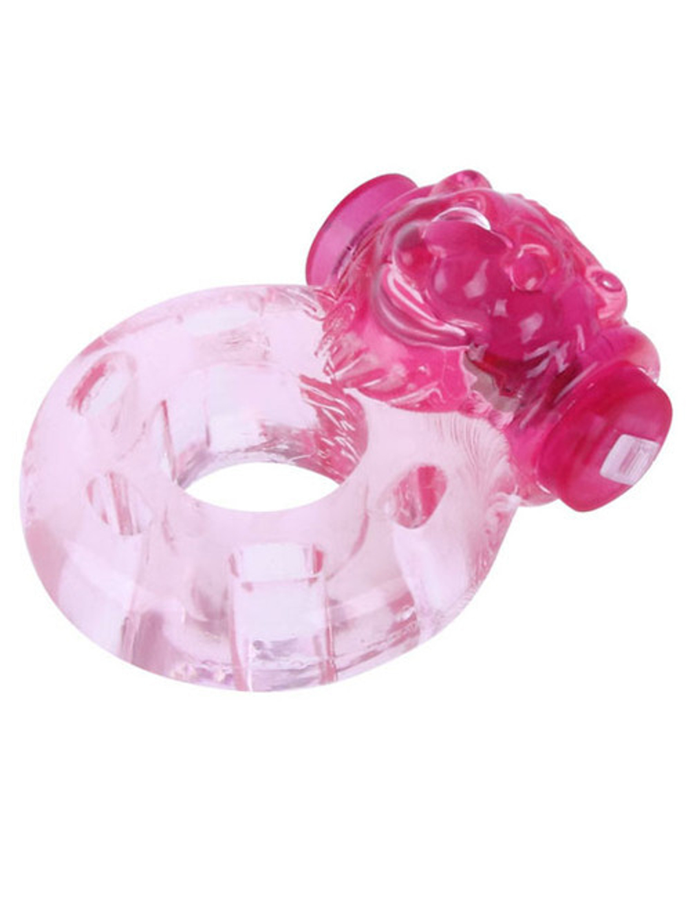 Эрекционное вибро-кольцо "Собачка" (Цвет: розовый)