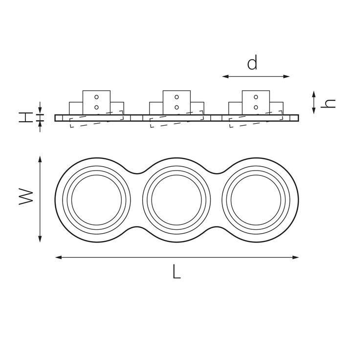 Комплект из светильника и рамки Lightstar Intero 111 (217939+217906+217907+217909) i939060709