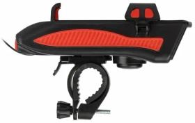 Фонарь для велосипеда аккумуляторный VA-802 с сигналом и держателем