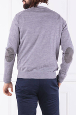 Хлопковый кардиган ff gg merino cardi Hackett London - серый(HM702068)