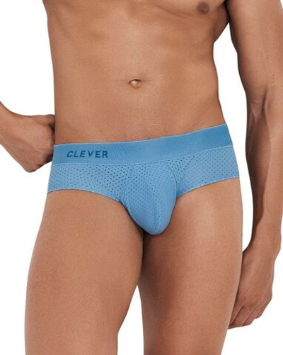 Синие трусы-брифы с эффектом перфорации Euphoria Brief (Размер: XL) (Цвет: синий)