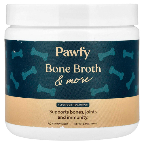 Pawfy, Bone Broth & More, 150 г (5,3 унции)