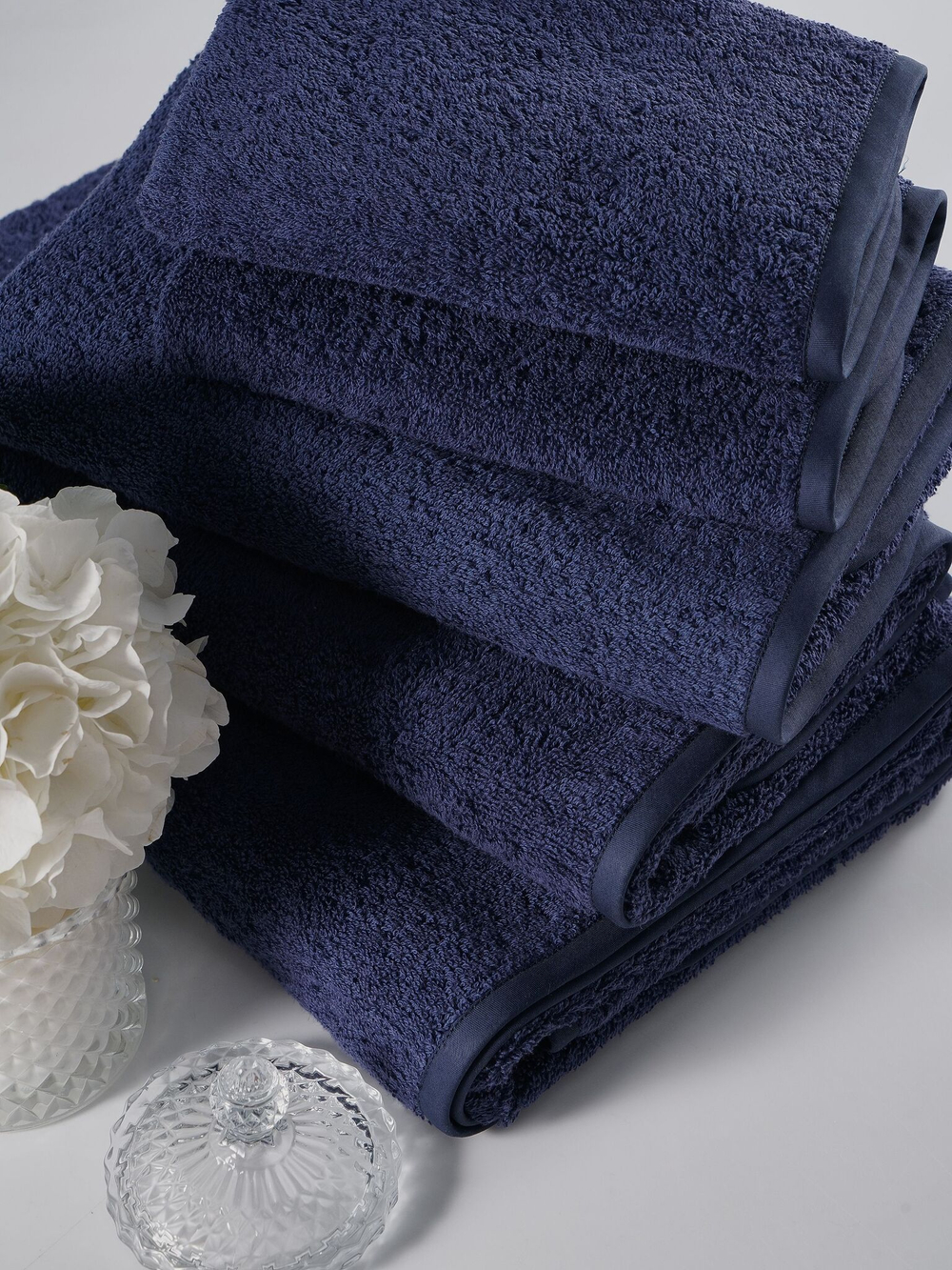 Набор полотенец 3шт Claire Batiste Atelier Ile глубокий синий