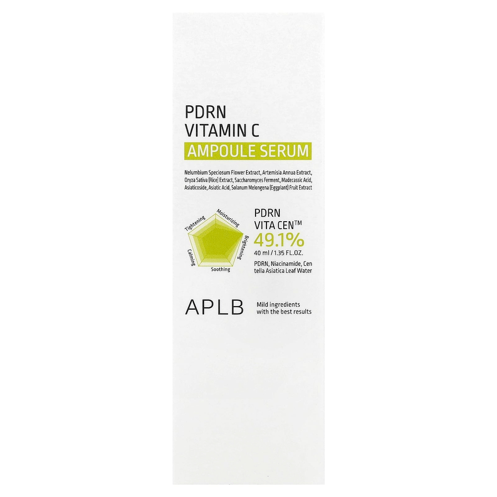 APLB, PDRN, ампульная сыворотка с витамином C, 40 мл (1,35 жидк. Унции)