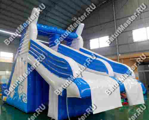 Надувная водная горка для бассейна « Теплое море» 8*4*5 м