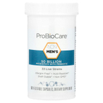 ProBioCare, пробиотики с пребиотиками для мужчин, 50 млрд, 60 растительных капсул