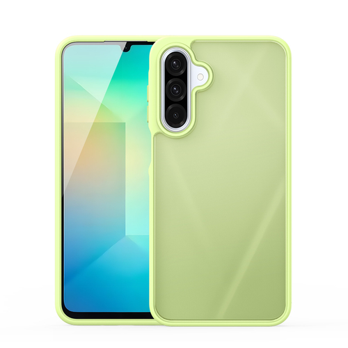 Прозрачный матовый чехол зеленого цвета (Lime Green) для Samsung Galaxy A26 5G, серия Yind Series от Dux Ducis