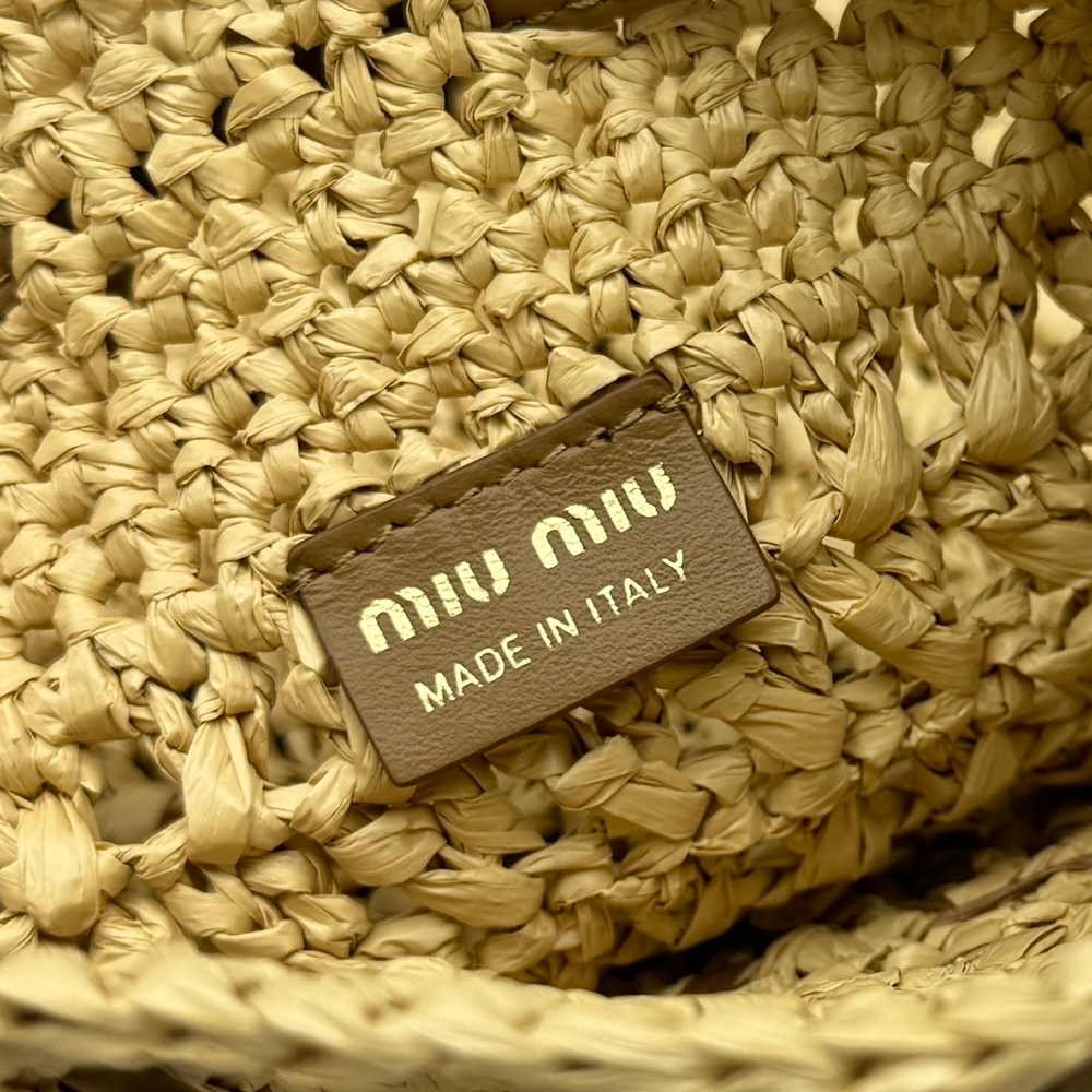 Miu Miu Woven Fabric Mini Bag