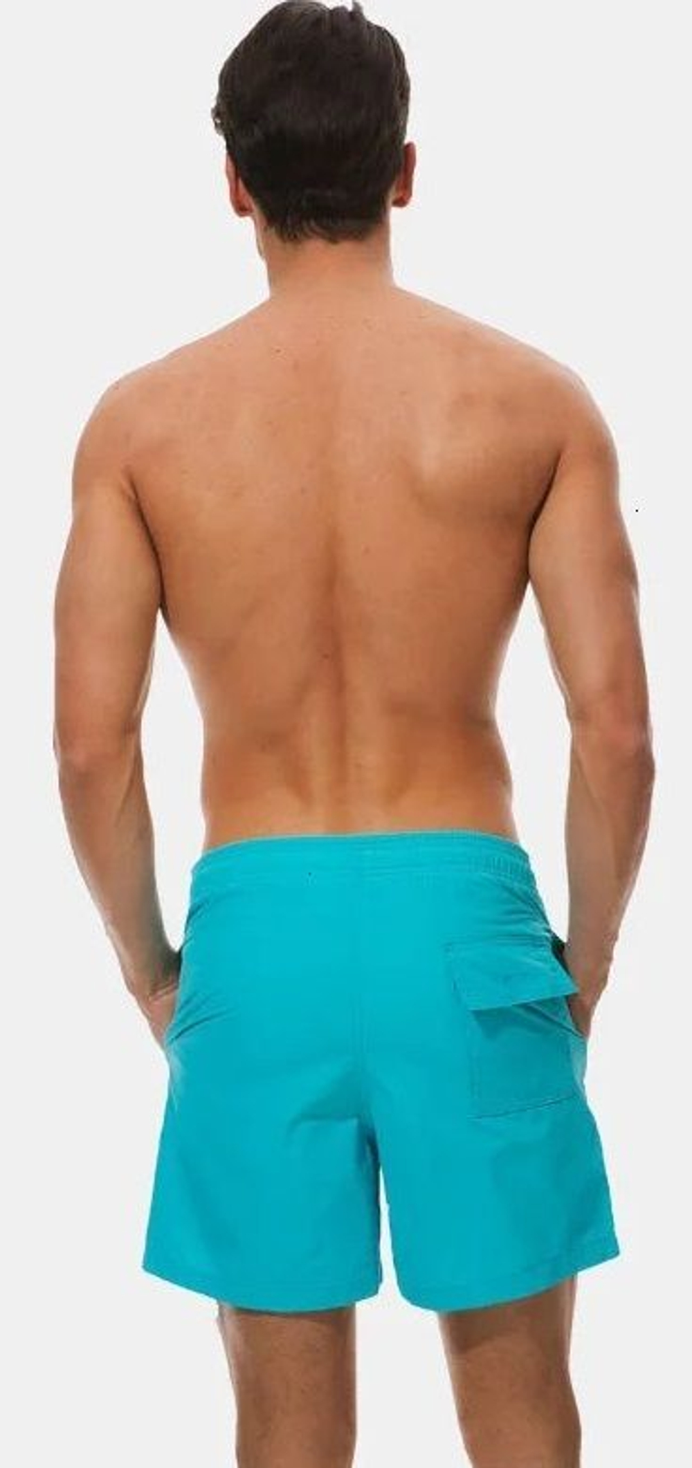 Бирюзовые мужские пляжные шорты (Размер: M) (Цвет: бирюзовый)