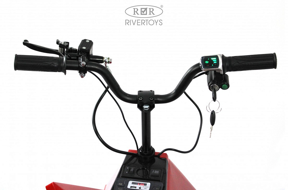 Детский электроквадроцикл RiverToys M009MM красный