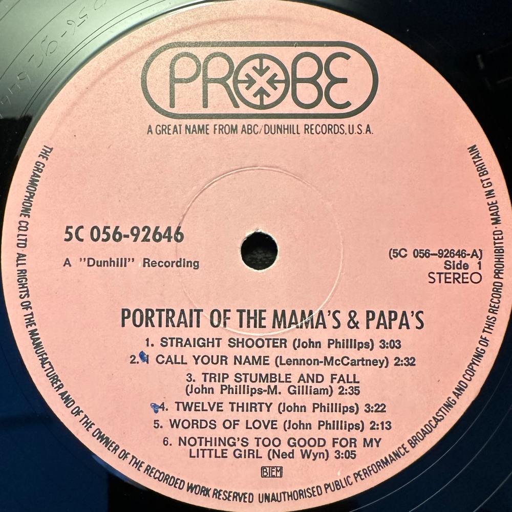 The Mamas & The Papas - Portrait Of The Mamas & The Papas (Англия 1971г.)