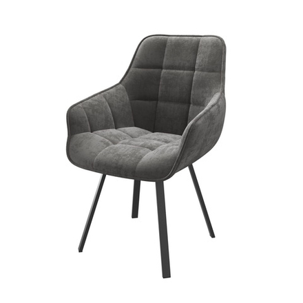 Стул ROMEO, ЧЕРНЫЙ/ANTRACITE LUX b28