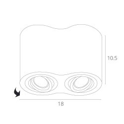 Точечный накладной светильник Arte Lamp