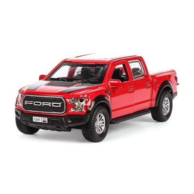 Модель ин. мет. "Ford F150 Raptor" 12см, двери, багаж, красный, в коробка F150RAP-12-RD (Технопарк)