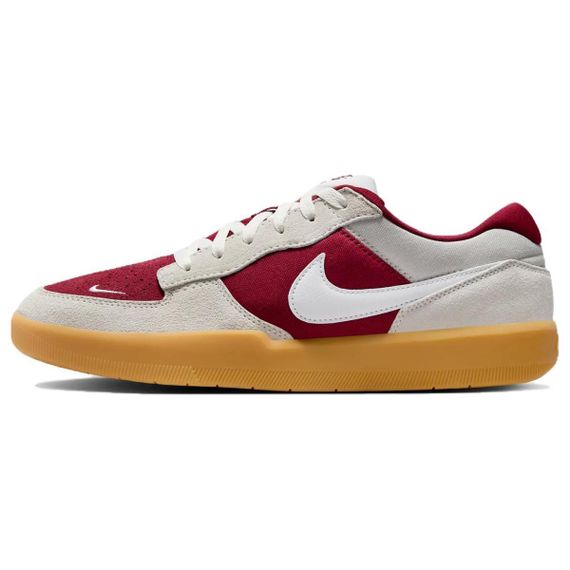 NIKE SB Force 58 Кроссовки для скейтбординга Низкие Серый Красный Унисекс