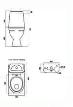 УНИТАЗ КОМПАКТ ИДЕАЛ КОМФОРТ 15539