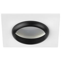 Светильник встраиваемый алюминиевый ЭРА KL110 WH/BK под лампу MR16 GU5.3 белый/черный матовый | Алюминиевые встраиваемые светильники