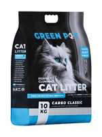 Green pet бентонитовый наполнитель для кошек гранулированный карбон
