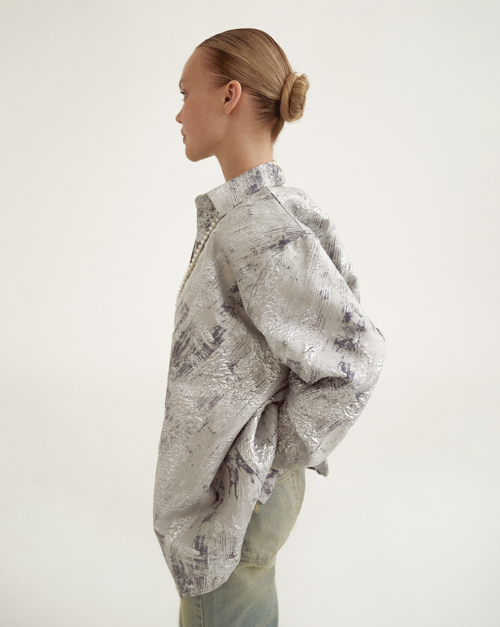 Silver rain long sleeved shirt