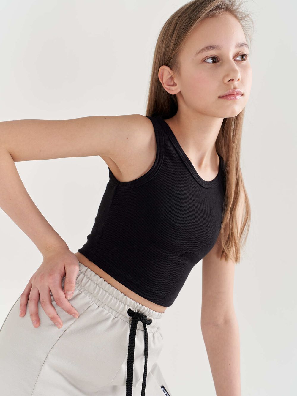 Топ из кашкорсе "УГОЛЬ" подростковый