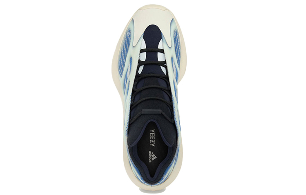 Adidas originals Yeezy boost 700 V3 Aurora 2.0 "Kyanite" Shock Absorption Wear Resistance Low Help Daddy Shoes Same Blue Crystal