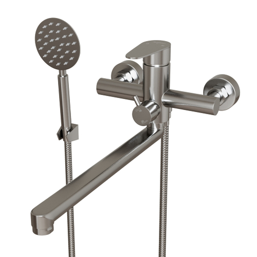 Смеситель для ванны и раковины 35k MIXLINE MLSS-02 НЕРЖ