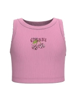 Летний кроп топ трикотажный детский