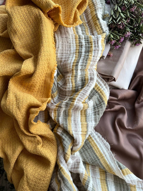 Этно муслин «горчица»