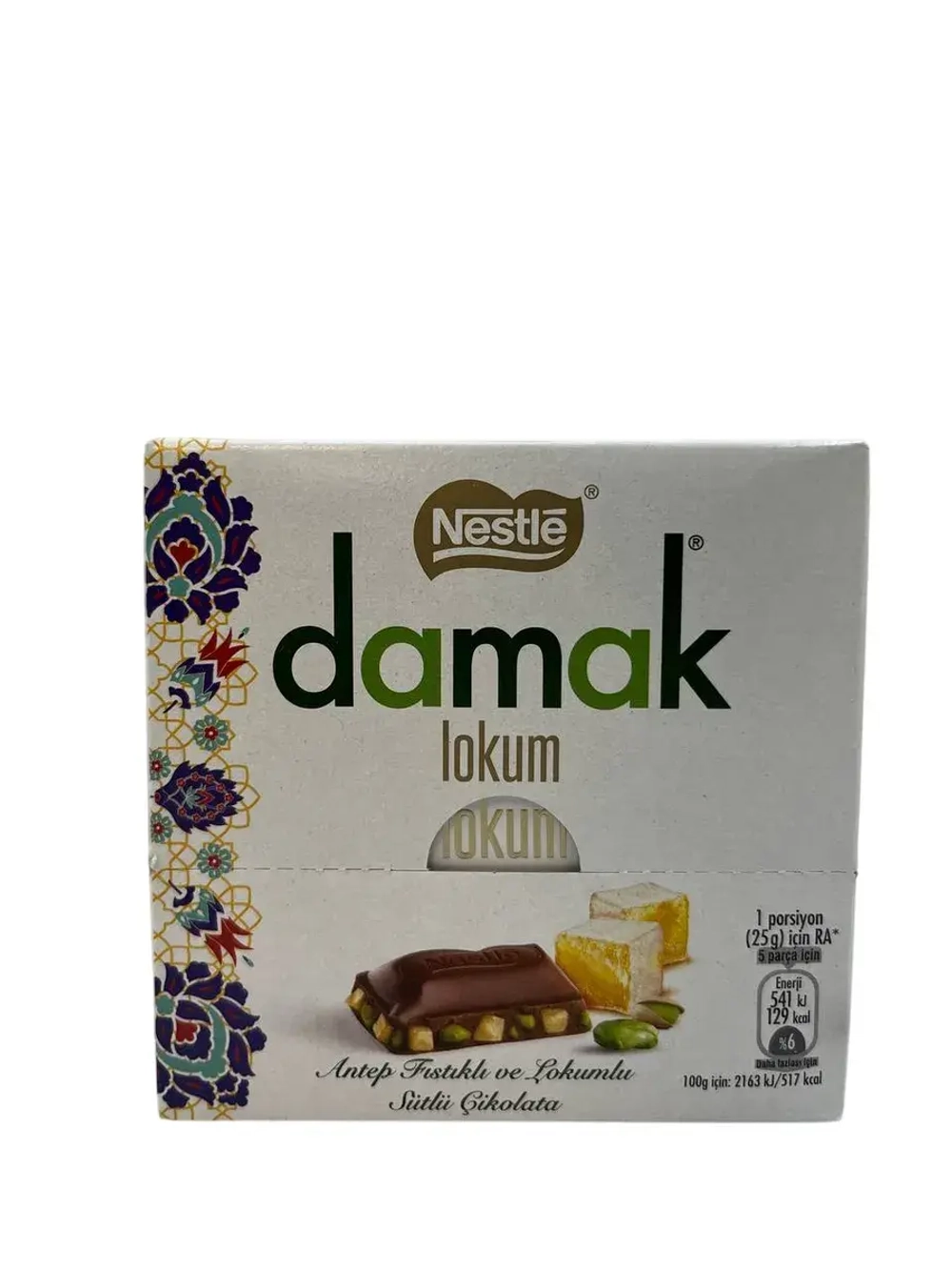 Damak Фисташковый рахат-лукум в молочном шоколаде