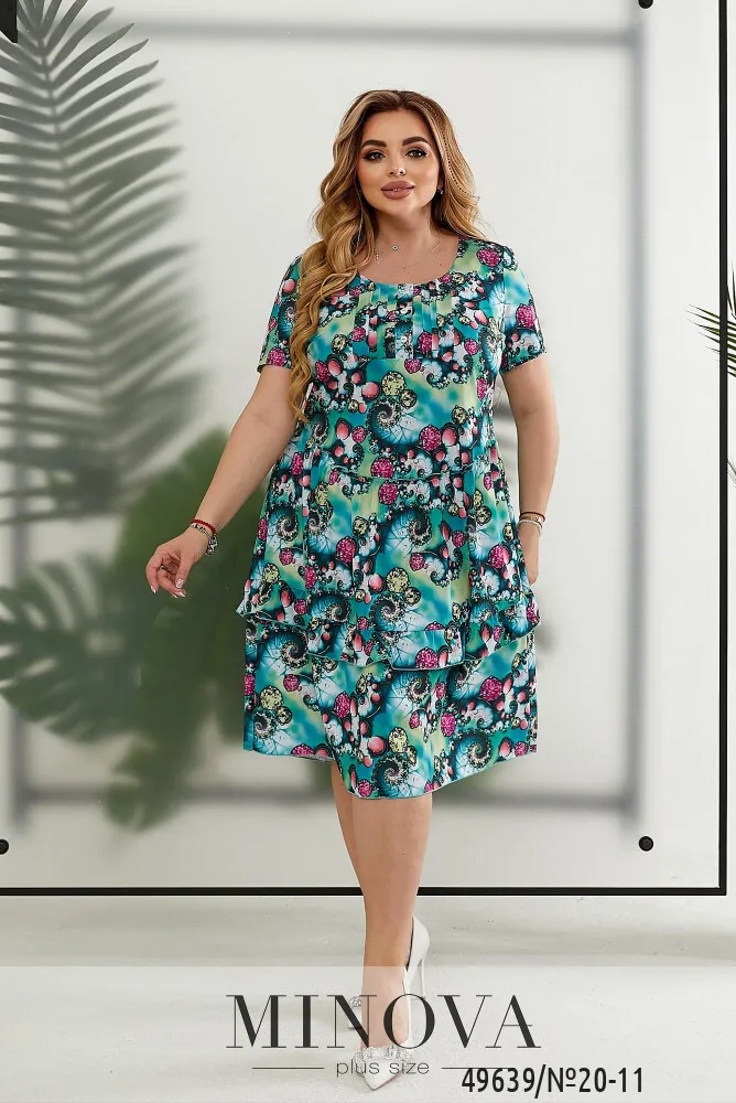 Платье 20-11-зеленый Minova