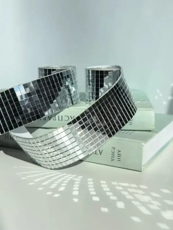 Зеркальная лента мозаика ЗЛ-серебро-4-2м